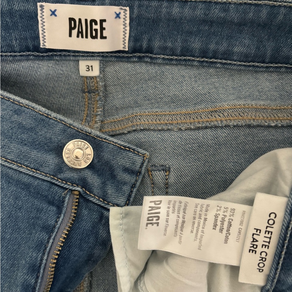Paige jeans Colette Crop Flare size 31